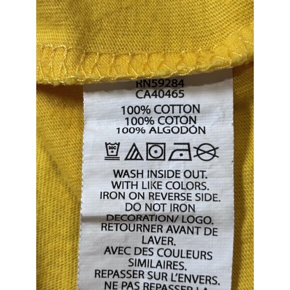 Set Of 4 Boys Place Long Sleeve Tops Size L 10-12 Cotton Yellow & White Graphic - Picture 4 of 15